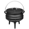 Cuisiland 3.2QT Cast Iron Potjie Cauldron Pot with Lid &