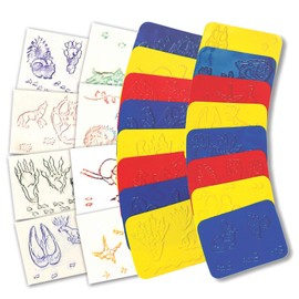 Animal Track Rubbing Plates (Pack of 16)