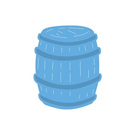 Marianne Design Creatable Fass Stanzform-Cutting Die, Metall, blau, 12 x 9.5 x 0.5 cm