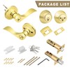 Brotima 3 Pack Exterior Door Lock Set, Double Cylinder Deadbolt