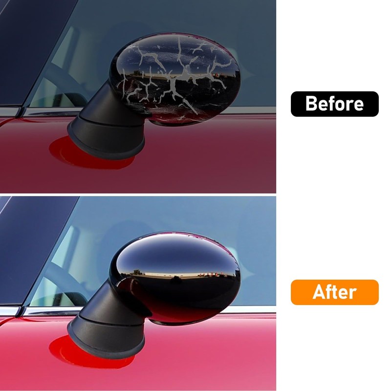 Adzfel 2PCS Compatible with MINI Cooper Mirror Cover R55 R56