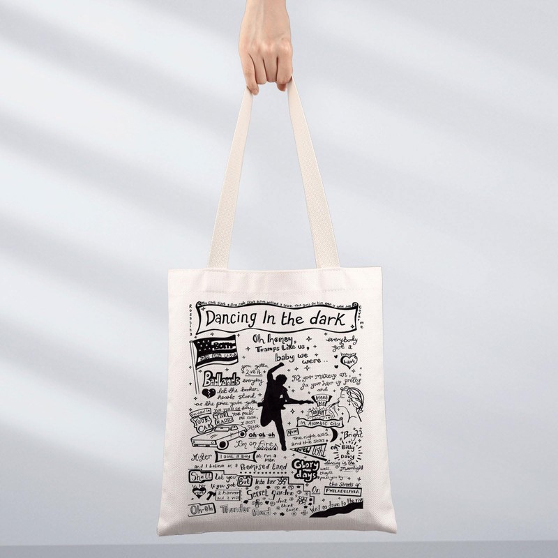 MYSOMY Bruce Fans Tote Bag Rock Music Lover Gifts Rock