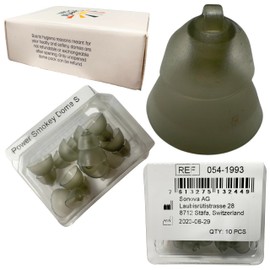 Power Smokey Dome Small for Phonak, Genuine OEM Switzerland Hearing Domes by Sonova, (Small) 054-1993