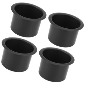 Hihaha Bottle Cup Drink Holder Insert/Drink Cup Holder for Marine/Durable Aluminum Alloy / 4Pcs Black