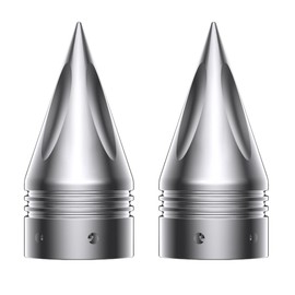 Advanblack 3.6″ Axle Nut Covers Caps, Front CNC Axle Nut Covers Caps Compatible for Harley Touring Softail Road King Street Electra Glide Fat Boy Iron 883