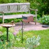 YK Decor Patriotic Garden Stake Rustic Metal American Glory Flag