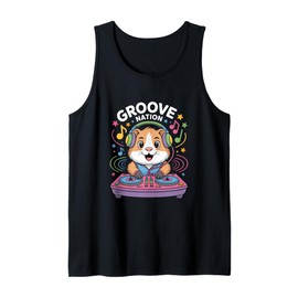 Groove Nation Dj Hamster Music Beat Fun Tank Top