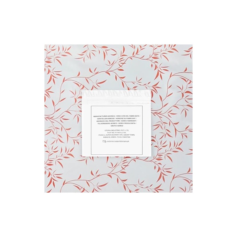 Utopia Bedding Utopia Bedding Double Vines Coral Print Duvet Cover