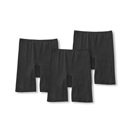 Nissen Women's Overpants, Spats, Sanitary Set, 3-Piece Set, Antibacterial, Deodorizing, Non-Slip, Cotton Blend, Stretch, 3/4 Length, Set of 3