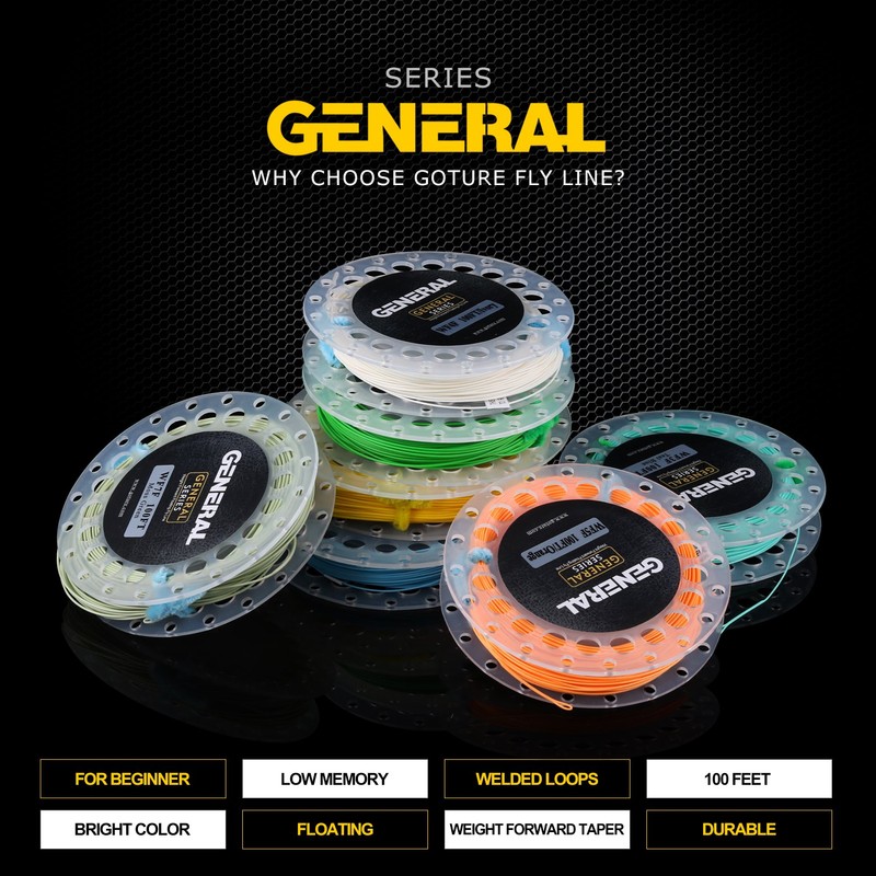 Anglerbasics Fly Line Floating Fishing Stream Weight Forward with Welded