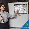 Magnetic Whiteboard for Fridge: Multi-Functional Landscape Weekly Planner, Meal Planner,