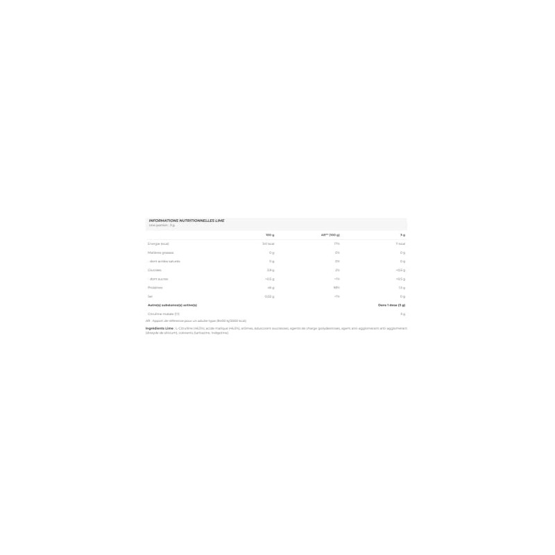 BioTechUSA Citrulline Malate, Lime - 300g