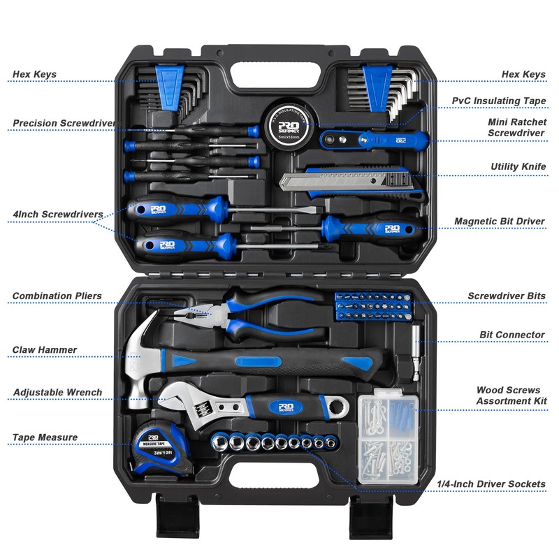 Prostormer 160-Piece Home Repair Tool Set, General Household Hand Tool