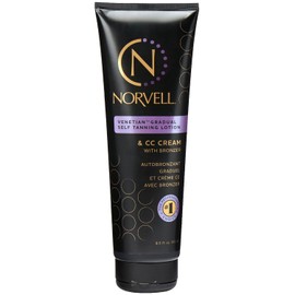 Norvell Venetian Sunless CC Tanning Color Extender Moisturizing Lotion with Violet and Brown Tone Instant Bronzers, 8.5 fl.oz