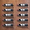 GeLive Wall Mounted Wine Bottle Holder Individual Wine Rack Aluminum