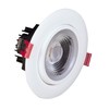 NICOR Lighting 4 inch LED Gimbal Recessed Downlight in White,