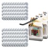 300 PCS Peg Hook Stoppers, Inventory Control Clips for 1/4