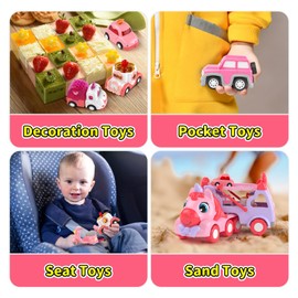 7 in 1 Carrier Truck Cars for Toddlers Girl Toys, Unicorn Gifts for Girl Toys for 1 2 3 Year Old Girl, Toddler Princess Girl Toys Age 1-3 2-4, Girl Car Toys with Light & Music, Toy Car for Girls