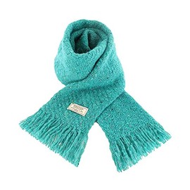 Mucros Weavers Super Soft Alpaca Wool Irish Kells Scarf, Made in Ireland (Ocean Green)