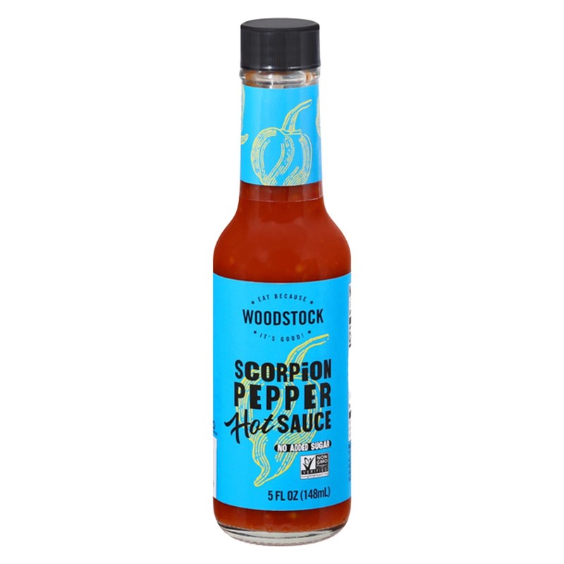 Woodstock Scorpion Pepper Hot Sauce, 5 fl oz, 3 Pack