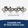 Husqvarna X-Force 16 Inch Chainsaw Bar, .325" Pitch .050" Gauge,