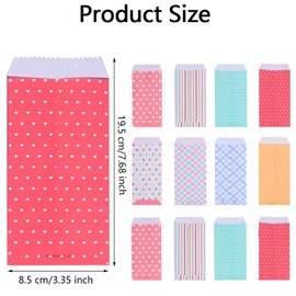 WADY Sobres Decorativos para Dinero, 150 Sobres para Dinero Regalo en Efectivo, Sobres de Letras Colores con 10 Colores, Sobres de Colores, Sobres para Tarjetas de Regalo, Sobre de Depósito (Estilo 1)