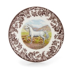 Spode Woodland Salad Plate, Horse | 8 Inch | Hunting Cabin, Lodge, and Cottage Décor | Made in England from Fine Earthenware | Microwave and Dishwasher Safe (Arabian Horse)