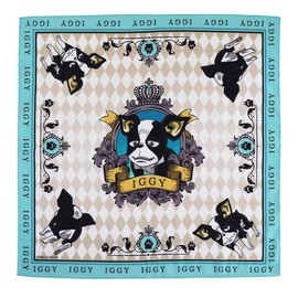 JoJo's Bizarre Adventure Stardust Crusaders, Handkerchief, Iggy (Blue) 0 False Handkerchief, Approx. 19.7 inches (50 cm), 000401-0011-01, blue