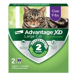 Advantage XD Large Cat Flea Prevention & Treatment For Cats over 9lbs. | 2-Topical Doses, 2-Months of Protection Per Dose