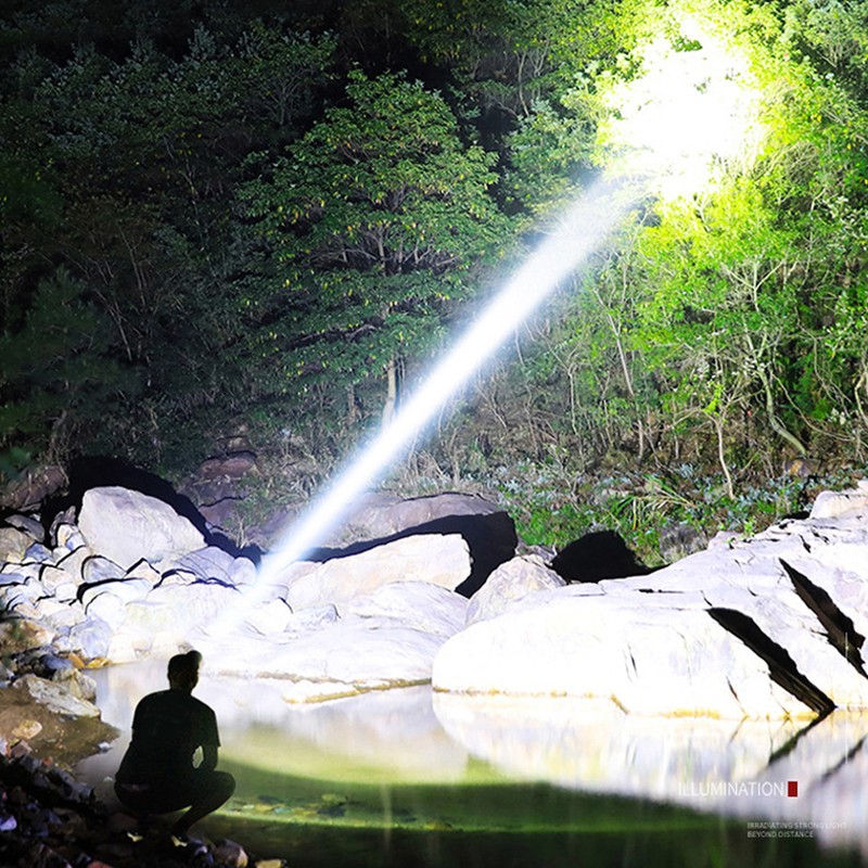 Fishing Headlamp IPX4 Waterproof USB Solar Powered 1200LM Ultra Bright