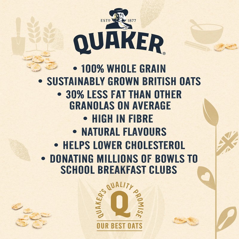 Quaker Golden Crunch Flavour Oat Granola, 500 g