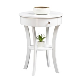Convenience Concepts Classic Accents Schaffer End Table, White