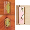 Wmzjnljy 4pcs Bed Brackets Corner Heavy Duty Non-Mortise Bed Hinges