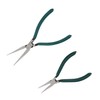 TEHAUX 2pcs Warp Knitting Tool Long Nose Flat Jaws Pliers
