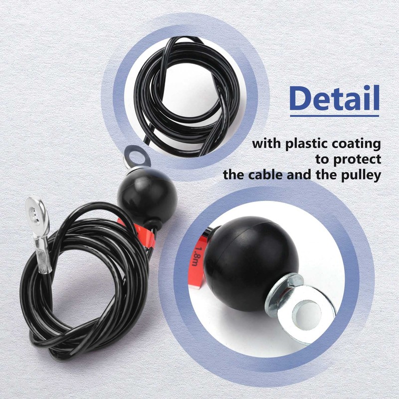 1.8M Gym Wire Rope Heavy Duty Steel Wirerope for Home
