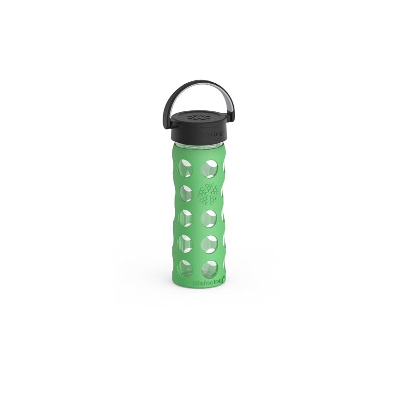 LIFEFACTORY 16oz Hydration Bottle with Classic Cap - Grass Green