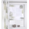 Kutti Bellinda Roman Blind with Eyelets White Taupe / Green