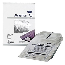 Hartmann 4995711 Atrauman AG Dressings, 5 cm x 5 cm (Pack of 10)