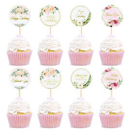 Keaziu 32 piezas de decoración para cupcakes de boda feliz para despedida de soltera, amor Mr&Mrs. Púas para cupcakes de boda, compromiso, cumpleaños, despedida de soltera, suministros para decoración de pasteles