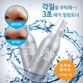 VS [3 items] 3-second magic peeling life toner 180ml dead skin care, skin soothing, moisturizing, skin texture cleansing pores before makeup / [3개] 3초 매직 필링 인생토너 180ml 들뜬각질케어 피부진정 보습 화장전 피부결 정리 모공