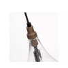 Uolfin Farmhouse Teardrop Maya 1-Light Black Wood Pendant Light w/