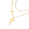 SELENICHAST Cross Necklace for Women, 18k Gold/Silver Plated Cross Pendant