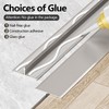 VHH 3 Set Light Gray Aluminum T-Shaped Molding,Metal T-Molding Trim