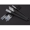 KOLAMOON 100 Pcs Disposable Brushes Plastic Paint Brushes Model Brushes