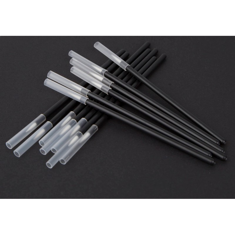 KOLAMOON 100 Pcs Disposable Brushes Plastic Paint Brushes Model Brushes