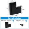 Muzata HL12 LED Handrail Accessories - 2Pack 90°Corner Connector High