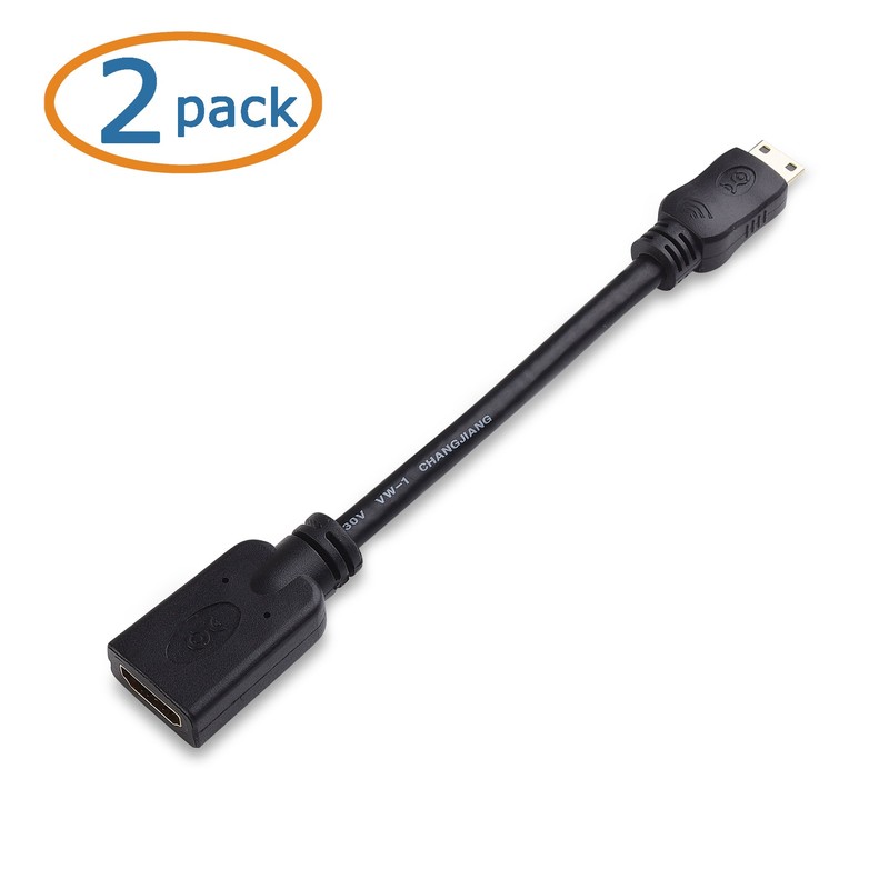 Cable Matters 2 Pack 4K Mini HDMI to HDMI Adapter