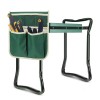 DEERFAMY Brown Tool Pouch bag for Foldable Garden Kneeler Bench