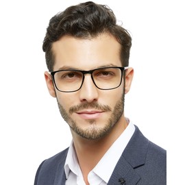MARE AZZURO Lightweight Reading Glasses 3.50 Men Designer Readers 1.0 1.25 1.5 1.75 2.0 2.25 2.5 2.75 3.0 3.5 4.0 5.0 6.0 (Transparent, 350)