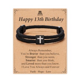 Shonyin 13 Year Old Boy Gifts, Gifts for 13 Year Old Boy Birthday Bracelet Gift Ideas 13th Birthday Decorations Gifts